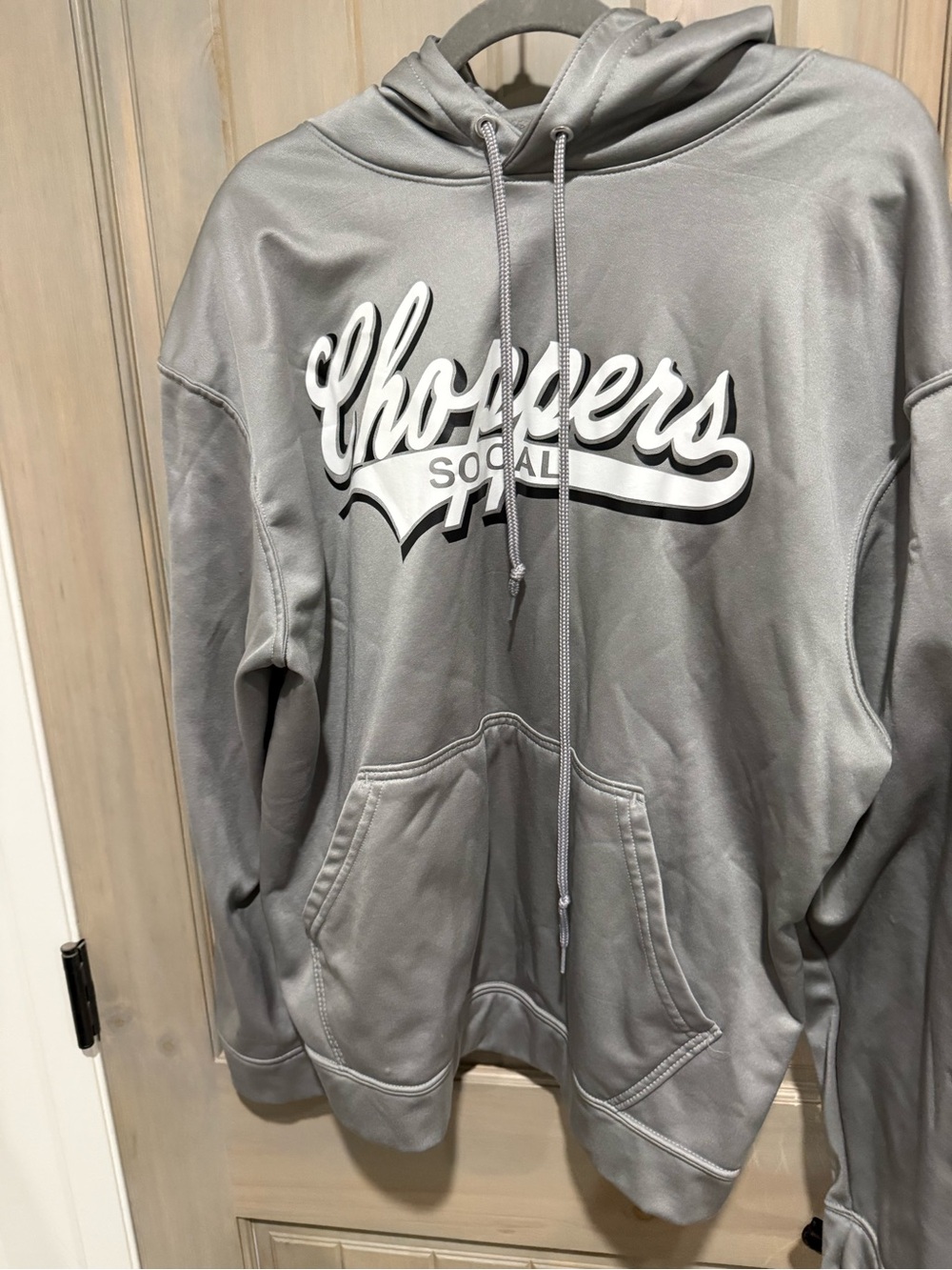 Choppers Softball Gray Men's Hoodie Sweatshirt